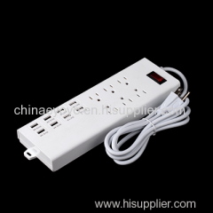 Germany type 4way 5 outlets high quality ce certificate extension leads power strips