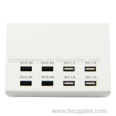 New design product 2 way 4 usb port universal extension socket with UK/Euro/USA main plug