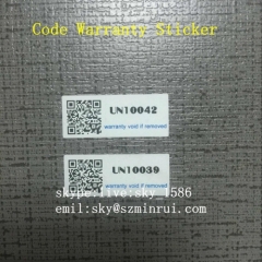 Minrui One Time Use Adhesive Security Void Tamper Evident Label Ultra Destructible Bar Code Stickers In Roll Or In Sheet