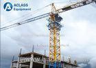 Outside Climbing Power Cable Jib Tower Crane with Remote Controller / Block Box