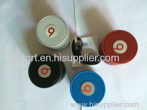Wholesale New Top quality Monster Beats by Dr Dre Mini bluetooth 4.0 wireless beatbox HD twins Speaker with NFC