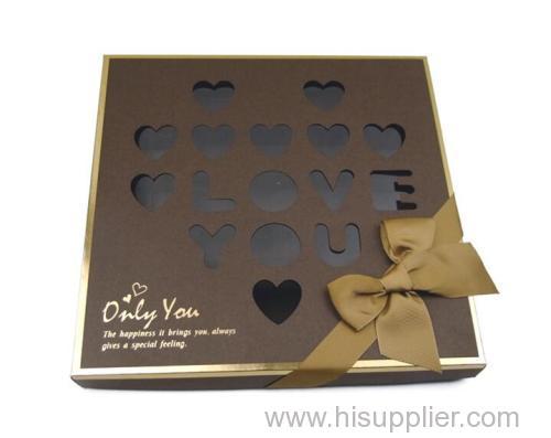 25 grids kraft paper Chocolate Box/Biscuit Box