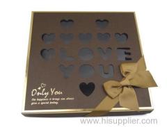 25 grids kraft paper Chocolate Box/Biscuit Box