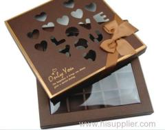 25 grids kraft paper Chocolate Box/Biscuit Box