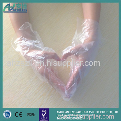 medical supplies food handling disposable plastic clear hdpe pe gloves