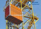 1 ton Single Cage Construction Hoist Elevator with 3 Phase Motor for Building / Tower