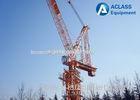 Urban Use 12 ton Luffing Jib Traveling Tower Crane Machinery Anti - Wind