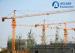 Professional External Climbing 4 Ton 47m Luffing Jib Tower Crane with Lifting Hook