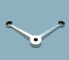 Stainless steel spider fitting ( 2-way with 90°)