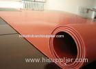 Dark Red Heat Resistant Silicone Rubber Sheet Rolls Reinforced To Insert 1PLY Fabric