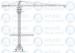 8 Tons 5513 55 m Boom Self Raising Mobile Tower Crane With 20 Meters Rail