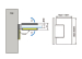 Shower Hinge / Glass Door Hinge / Screws Invisible on the Panel