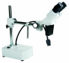 20X Binocular Boom Arm Stereo Microscope with 3W LED Gooseneck Light with 250mm long working distance