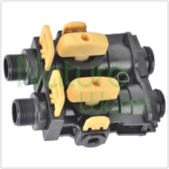 2000L/H down-flow automatic ceramic cartridge water softener valve