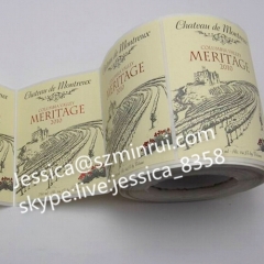 New Design Strong Wine Bottle Label Roll Adhesive Sticker Wine Label Self Adhesive Vinyl Label Paper