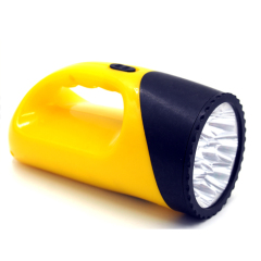 Plastic Handle Flashlight Dry Battery