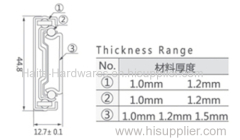 45mm soft closing ball-bearing drawer slides sides