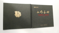 Gold stamped cover coil-bound diary or notepad printing for Photography Association