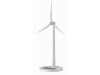 White painting Plastic Solar Windmill for gifts