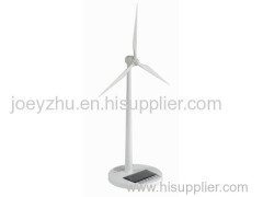 White painting Plastic Solar Windmill for gifts