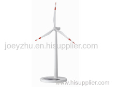 Zinc alloy and ABS plastic blades Solar Wind Turbine Model