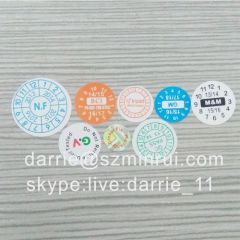 Destructible label paper manufacturer custom any design printed destructive vinyl sticker