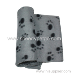 Grey with paw print 100x70cm dog mat