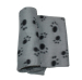 Серый с лапой печати 100x70cm собака коврик