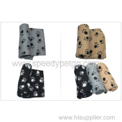 Grey with paw print 100x70cm dog mat