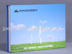 Golden Metal Wind Generator Model with Digital Clock