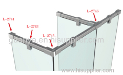 Brass & S/S Shower Glass Clamp / Square Support / Glass Accessories