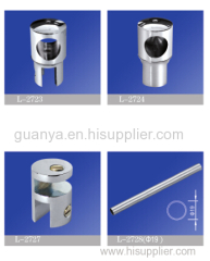 Shower Glass Clamp / Circular Bar / Glass Door Hardware