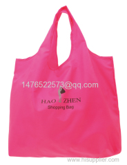 2015 fashion polyester foldable shopping bag for gift