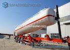 Aluminum Alloy 5083 Tri-Axles Semi Dry Bulk Tank Trailer With Cylinder shaped