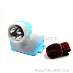 1LED plastic rechargeable Head flashlight