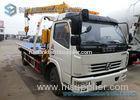 Dongfeng Small 5 Ton Flatbed Tow Truck Crane Mounted Truck 4X2