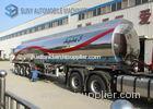 Customized 40000L Aluminum 5454 Tank Semi Trailer Three Axle Trailers