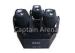 30W Three Head LED Beam Moving Head Light CREE Electrodeless Multiple Entertaining Places