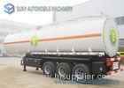 Colored Cargo Tractor Oil Tank Trailer 3 Axle With Gravity Discharge