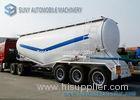 Aluminum / Mild Steel Cement Powder Dry Bulk Tank Trailer 40m3