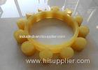 High Durability Yellow Polyurethane Spider Coupling / MT Shaft Coupling
