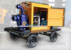 12 Inch 150m3/h 20M HEAD Diesel centrifugal water pump with two wheel trailer