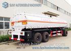 High Performance 20000L 3 Axle Train Oil Tank Trailer With Ellipse Shaped