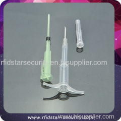 Disposable 134.2KHz Smart 1.4x8mm Animal PVC Syringe with Glass Tag