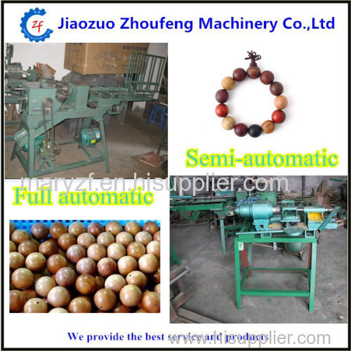 Fully automatic wood bead making machine for making wooden bead cushion
