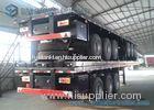 Carbon Steel Three Axle 50 Ton Flatbed Semi Trailer 13000*2500*1500mm