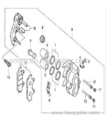 FIGURE 14 Front Brake Caliper