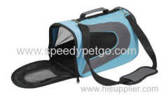 Durable Oxford Blue color Pet carrier bag