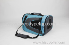 Durable Oxford Blue color Pet carrier bag