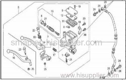 FIGURE 17 FRONT BRAKE MASTER CYLINDER